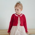thumbnail image 1 of Toddler Girls Cardigan Sweater Long Sleeve Sparkle Bolero Cardigan Kids Button Closure Knitted Cover Up Button Closure Cropped Tops for Toddlers & Kids, 1 of 5