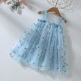 thumbnail image 1 of Toddler Girls Casual Dresses Sleeveless Embroider Princess Dance Party Floral Tulle Clothes Holiday Wear, 1 of 3