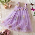 thumbnail image 1 of Toddler Girls Casual Dresses Sleeveless Embroider Princess Dance Party Floral Tulle Clothes Streetwear, 1 of 3