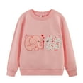 thumbnail image 1 of Toddler Girls Casual Fleece Sweatshirts Cute Fall Winter Clothes Elephant Shirts Size 7 239, 1 of 7