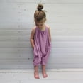 thumbnail image 1 of Toddler Girls' Casual Sleeveless Jumpsuits Kids Spaghetti Strap Loose Romper Long Pants with Pockets Girls Jumpsuits Size 12-18 Months, 1 of 6