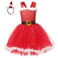 thumbnail image 1 of Toddler Girls Christmas Princess Dresses Sleeveless Tunic Sequin Tulle Dress Formal Xmas Santa Part𝐲 Tutu Dress, 1 of 9
