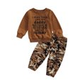 thumbnail image 1 of Toddler Girls Clothes 2T 3T 4T 5T Fall Outfits Baby Pullover Sweatshirt  Camouflage Pants Set Kids Winter 2Pcs Sweatsuit, 1 of 10