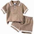 thumbnail image 1 of Toddler Girls Clothes Summer Outfits 6-12 Months 12-24 Months 2t 3t 4t 5t 6t 7t Children Kids Short Sleeve T-Shirt And Shorts Set 12-18 Months, 1 of 7