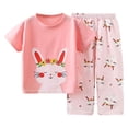 thumbnail image 1 of Toddler Girls Clothes Summer Short Set Outfit Tie Knot Shoulder Sleeveless Ruffle Tops and Shorts 2PC Clothing Set Girls Summer Set 1-10 Years,18-24 Months, 1 of 4