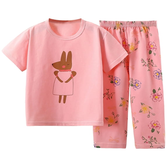 Toddler Girls Clothes Summer Short Set Outfit Tie Knot Shoulder Sleeveless Ruffle Tops and Shorts 2PC Clothing Set Girls Summer Set 1-10 Years,5-6 Years