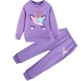 thumbnail image 1 of Toddler Girls Clothes Unicorn Outfits Long Sleeve Sweatshirt Top and Pants Set Baby Girl Clothing Set Kids Fall Outfit 6T, 1 of 6