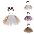 thumbnail image 1 of Toddler Girls Tutu Skirt Hairband Set Deer Dress up Halloween 3-4 Years, 1 of 7