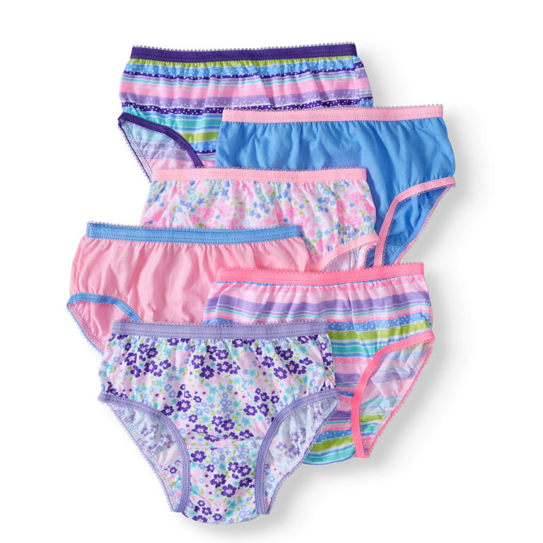 Toddler Girls' Cotton Brief Panties, 6-Pack
