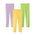 thumbnail image 1 of Toddler Girls Cotton Leggings 3-Pack Little Girl Stretchy Leggings Trousers for Kids Spring and Autumn,, 1 of 5