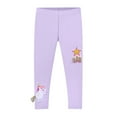thumbnail image 1 of Toddler Girls Cotton Leggings Ankle Length Leggings Little Girl Floral Cartoon Print Kids Classic Stretch Pants for 2-8 Years, 1 of 3