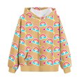 thumbnail image 1 of Toddler Girls Crewneck Sweatshirts, Kids Graphic Long Sleeve Shirts Pullover Cotton Tops Khaki 9-10 Years, 1 of 3