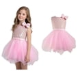 thumbnail image 1 of Toddler Girls Dance Girls Sequin Dress Tulle Dance Dresses Dance Hop Dance Dance Performance Outerwear 3-4 Years, 1 of 3