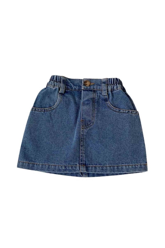 Toddler Girls Denim Skirts Ripped Distressed Denim Skirt Clothes for Kids Size 4-5T
