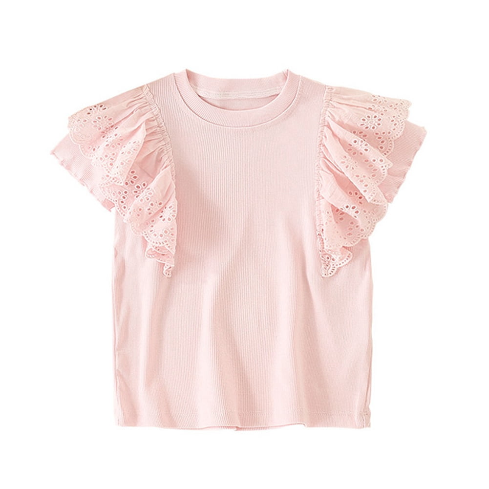 Haut Manches Longues à Volants Pour Fille Genuine Kids - Taille 4T Couleur Beige - Occasion Très Bon état (EUC)