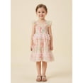 thumbnail image 1 of Toddler Girls Dress Butterfly Print Fly Sleeve Frills Casual Dress Kids Fashion Summer Dress, 1 of 5