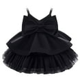 thumbnail image 1 of Toddler Girls Dress First Birthday Outfit Skirt Flower Girl Party Gown Strapless Bow Detail Baby 1 3 Years, 1 of 4