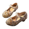 thumbnail image 1 of Toddler Girls Dress Shoes Princess High Heel Mary Jane Glitter Shoes in Wedding Party for Little Girl, 1 of 9