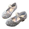 thumbnail image 1 of Toddler Girls Dress Shoes Princess High Heel Mary Jane Glitter Shoes in Wedding Party for Little Girl, 1 of 10