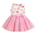 thumbnail image 1 of Toddler Girls' Dresses Baby Kids Sleeveless Dinosaur Bow Tulle Patchwork Princess Dresses Clothes for Girls Size 1-2T, 1 of 9