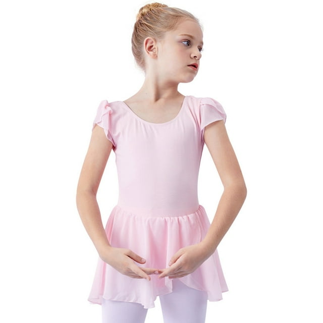 Toddler Girls Dresses Ballet Leotard Dance Flutter Sleeve Leotard ...