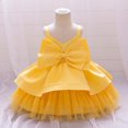 thumbnail image 1 of Toddler Girls Dresses Formal Dress For Girls Yellow Dress Girls Birthday Princess Dress Dress For Girls 12-18 Months, 1 of 7