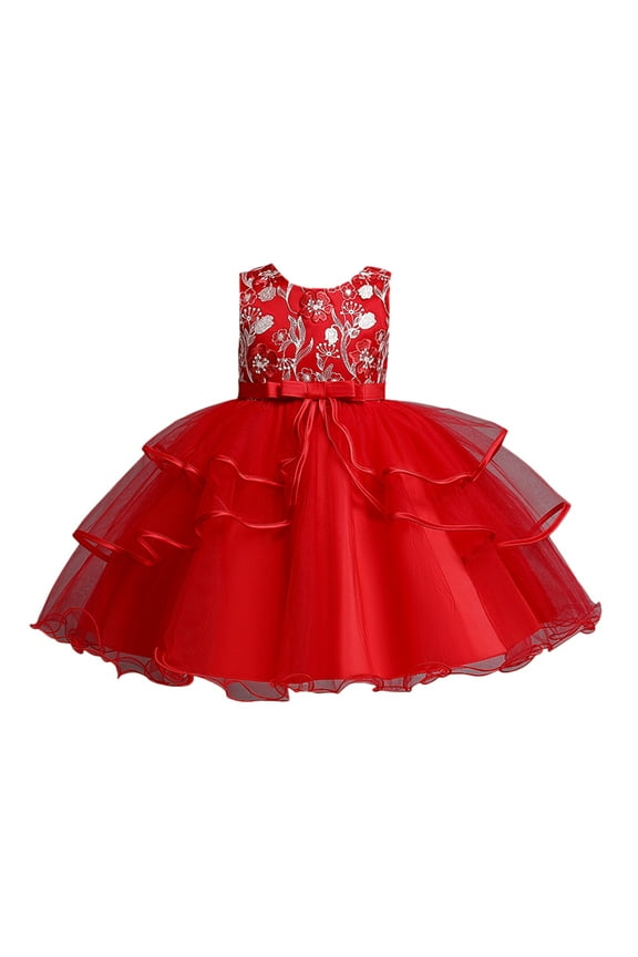 Toddler Girls Dresses Kid Lace Sleeveless Princess Dresses Gown Party Tulle Clothes for Girls Size 9-10T
