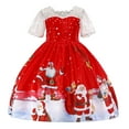 thumbnail image 1 of Toddler Girls' Dresses Kids Child Pageant Gown Christmas Xmas Dance Party Princess Dresses Clothes for Girls Size 7-8T, 1 of 7