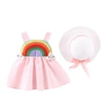 thumbnail image 1 of Toddler Girls Dresses Kids Clothes Floral Ruched Sleeveless Vacation Dress Size 4-5T, 1 of 4