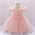 thumbnail image 1 of Toddler Girls Dresses Kids Formal Dresses For Girls Pink Girls Dress Birthday Princess Dress Girls Dresses Size 12-18 Months, 1 of 4
