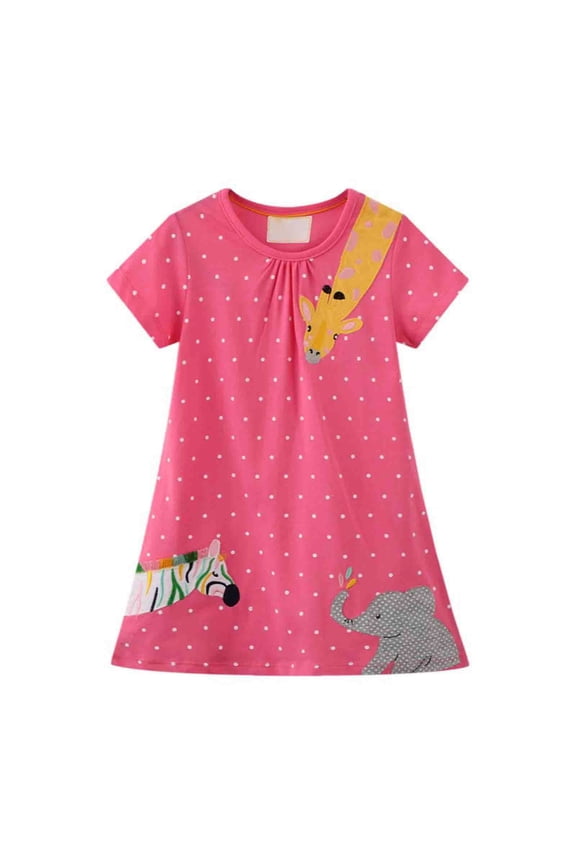 Toddler Girls Dresses Long Sleeve Stripe Rainbow Easter Casual Tunic Playwear Basic Shirt Party Dress