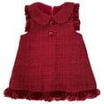thumbnail image 1 of Toddler Girls' Dresses Winter Vest Casual Fall Fashion Birthday Dress for Girls Size 4-5T,Red, 1 of 6