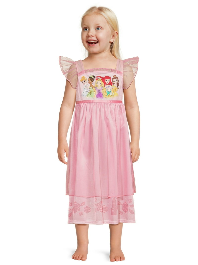 Disney Princess Toddler Girls Fantasy Nightgown Sizes 2T-5T with