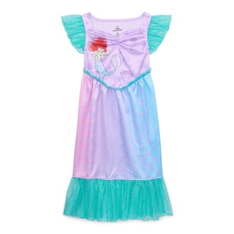 chinese dress ladies The Little Mermaid Ariel Girls Fantasy Gown Nightgown Pajamas 3T, Teal