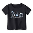 thumbnail image 1 of Toddler Girls Fashion Casual Print Crewneck Loose Short Sleeve T Shirt Top for Kids Size 2-3T, 1 of 4