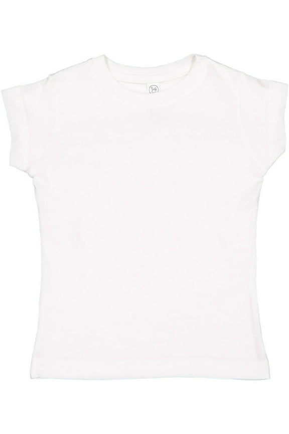 Toddler Girls' Fine Jersey T-Shirt WHITE 2T
