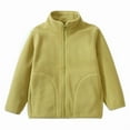 thumbnail image 1 of Toddler Girls Fleece Jacket Long Sleeve Jacket Zip Up Sweatshirt Winter Jackets For Kids Girls Clothing Size 18 Months—1 Years, 1 of 4