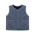thumbnail image 1 of Toddler Girls Fleece Vest Sleeveless Jacket Outerwear Vests Winter Vest Kids Clothes Girls 18-24 Months, 1 of 5