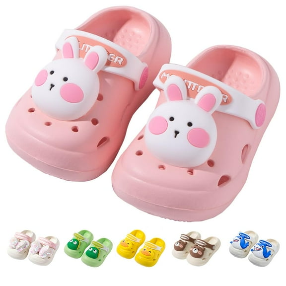 Toddler Girls Garden Clogs Kids Cartoon Beach Slide Sandals