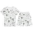 thumbnail image 1 of Toddler Girls Halloween Pajamas Set Colorable Pajamas for Kids Long Sleeve Pullover Top with Pajamas Pants for Boys and Girls Pjs for Pajama Party 2-3 Years, 1 of 3