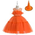 thumbnail image 1 of Toddler Girls Halloween Sleeveless Tulle Dress Princess Party Costume, 1 of 7