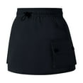 thumbnail image 1 of Toddler Girls High Waisted Pocket Solid Cargo Skirt Skirt Casual Fashion, 1 of 1