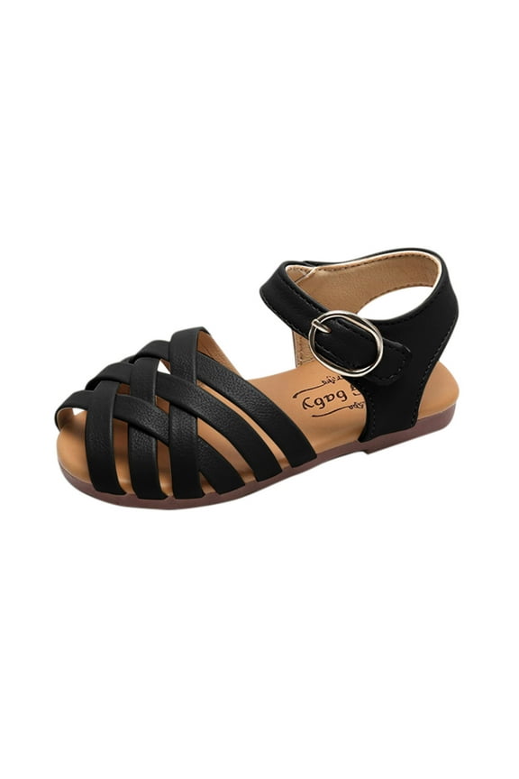 Toddler Girls Hiking Sandals Princess Soft-Soled Open-Toed Beach Kids Shoes Activewear