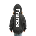thumbnail image 1 of Toddler Girls Hoodie Letter Print Drawstring Long Sleeved Fall Winter Clothes Size 4-5T ,Gray, 1 of 5