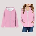 thumbnail image 1 of Toddler Girls Hoodies Full Zip Hoodies Long Sleeve Lightweight Pullover Tops Loose Sweatshirt Warm Fall Winter Clothes Toddler Clothes for Girls 2-3 Years, 1 of 4