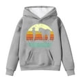 thumbnail image 1 of Toddler Girls Hoodies Sweatshirts Winter Warm Pullover With Pocket Cute Horse Print Long Sleeve Hooded Sweatshirt Kids Clothes Grey Size 4-5T, 1 of 4