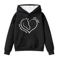 thumbnail image 1 of Toddler Girls Hoodies Sweatshirts Winter Warm Pullover With Pocket Cute Horse Print Long Sleeve Hooded Sweatshirt Kids Clothing Black Size 4-5T, 1 of 4