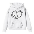 thumbnail image 1 of Toddler Girls Hoodies Sweatshirts Winter Warm Pullover With Pocket Cute Horse Print Long Sleeve Hooded Sweatshirt Kids Clothing White Size 4-5T, 1 of 4