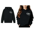 thumbnail image 1 of Toddler Girls Hoodies Valentines Sweatshirt Long Sleeve Heart Sweatshirts Crewneck Pullover Cute Sweatshirts for Girls 3-4 Years, 1 of 4