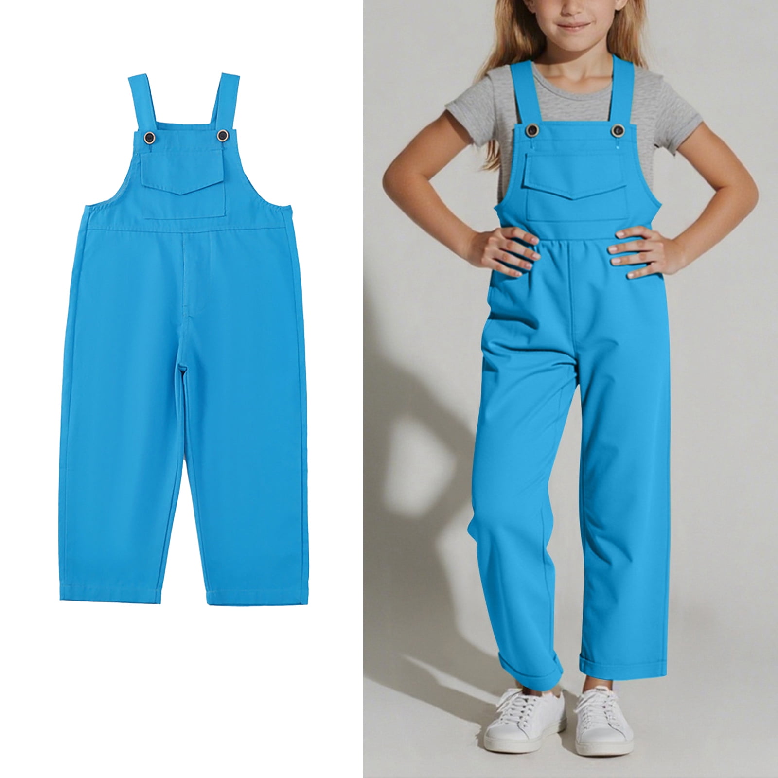 Toddler Girls Jumpsuit Girls Overalls Kids Casual Sleeveless Girls